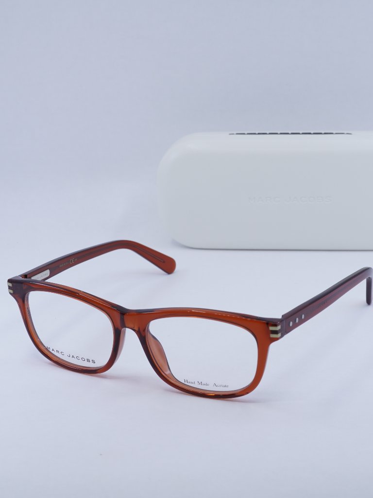 Marc Jacobs Mj 583/F 0xg0 00 Rectangle Eyeglasses 55mm Transparent Red